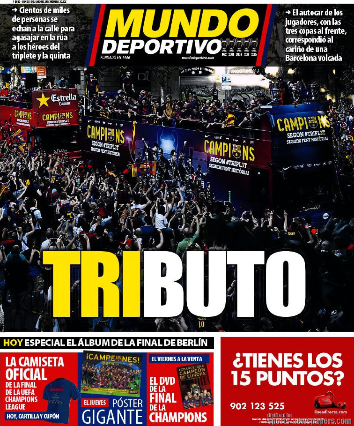 Ce scriu azi ziarele de sport din lume (8 iunie 2015)