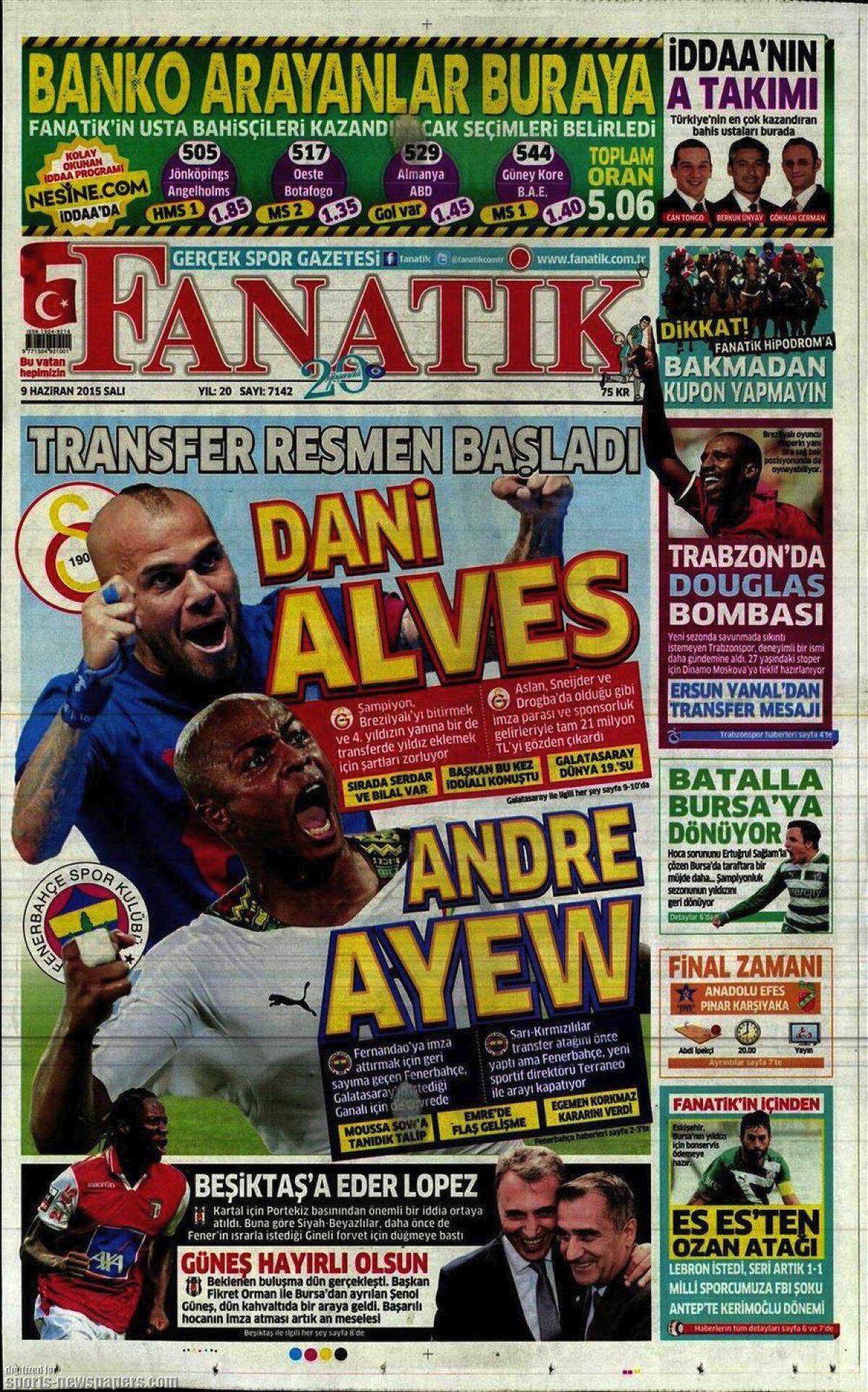 Ce scriu azi ziarele de sport din lume (9 iunie 2015)