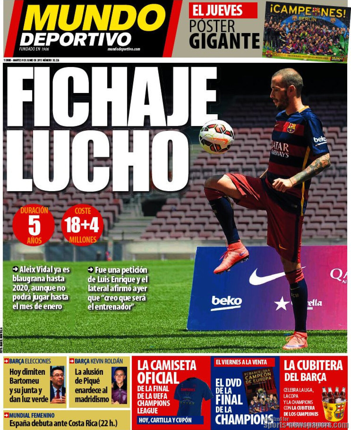 Ce scriu azi ziarele de sport din lume (9 iunie 2015)