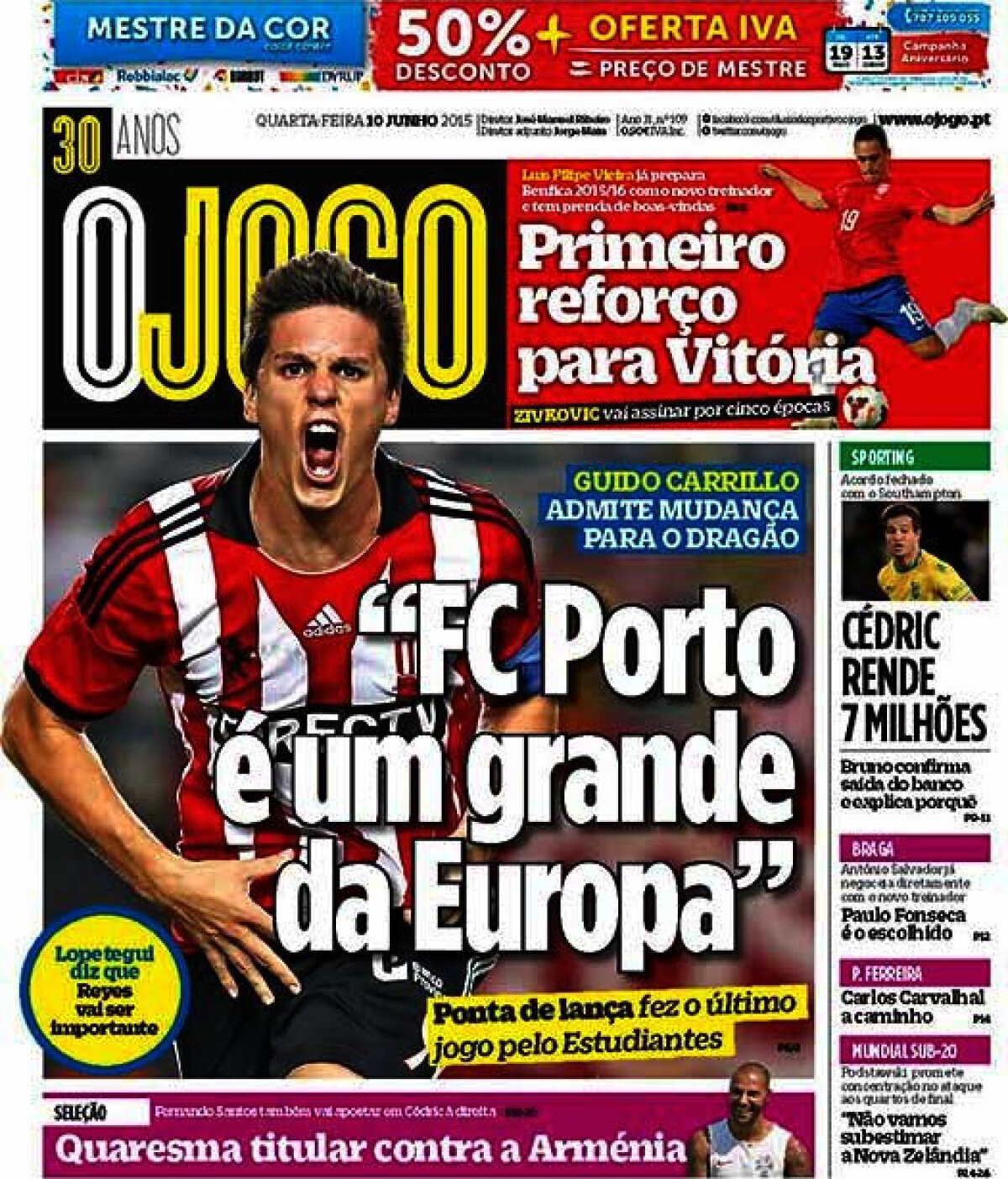 Ce scriu azi ziarele de sport din lume (10 iunie 2015)