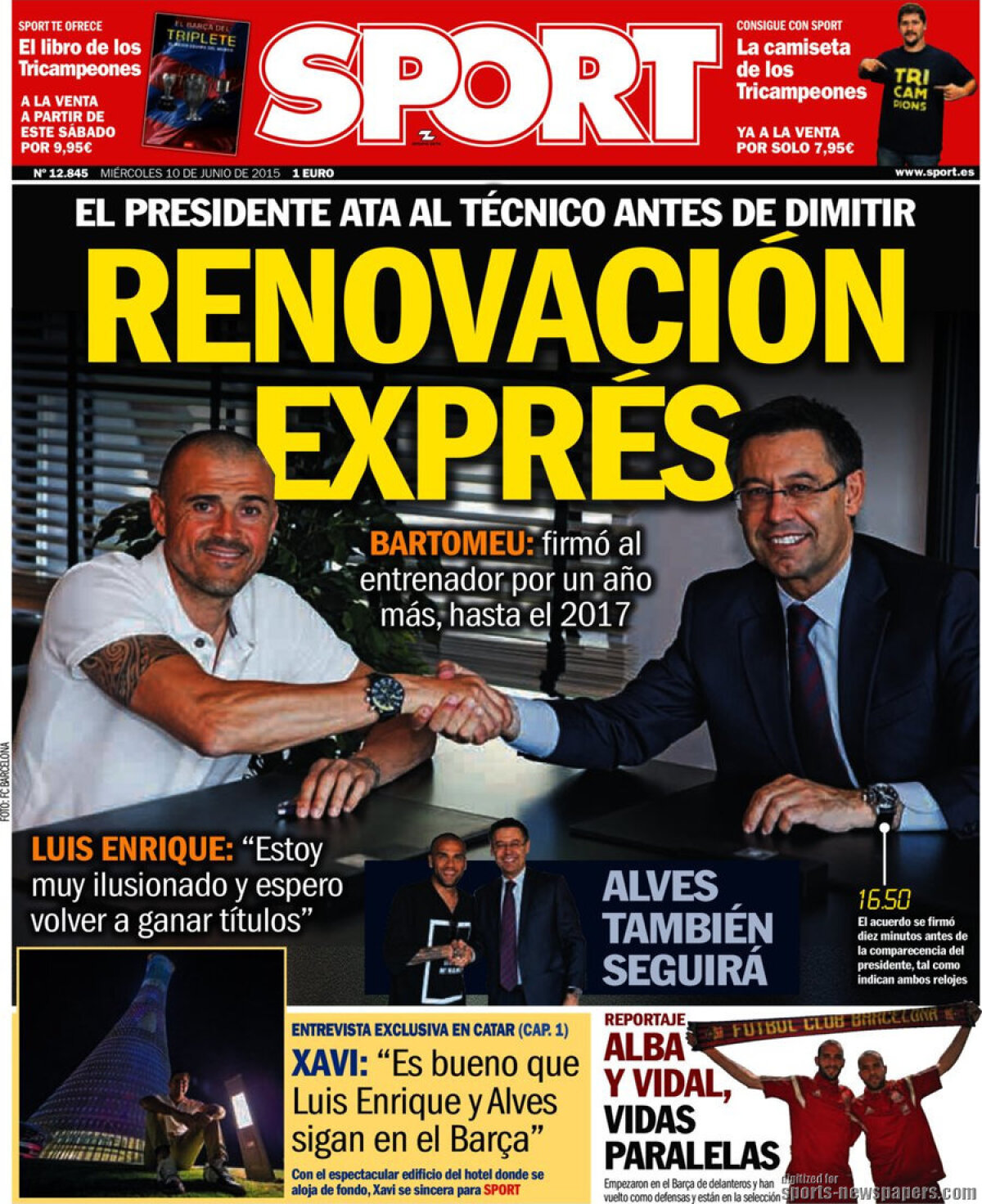 Ce scriu azi ziarele de sport din lume (10 iunie 2015)