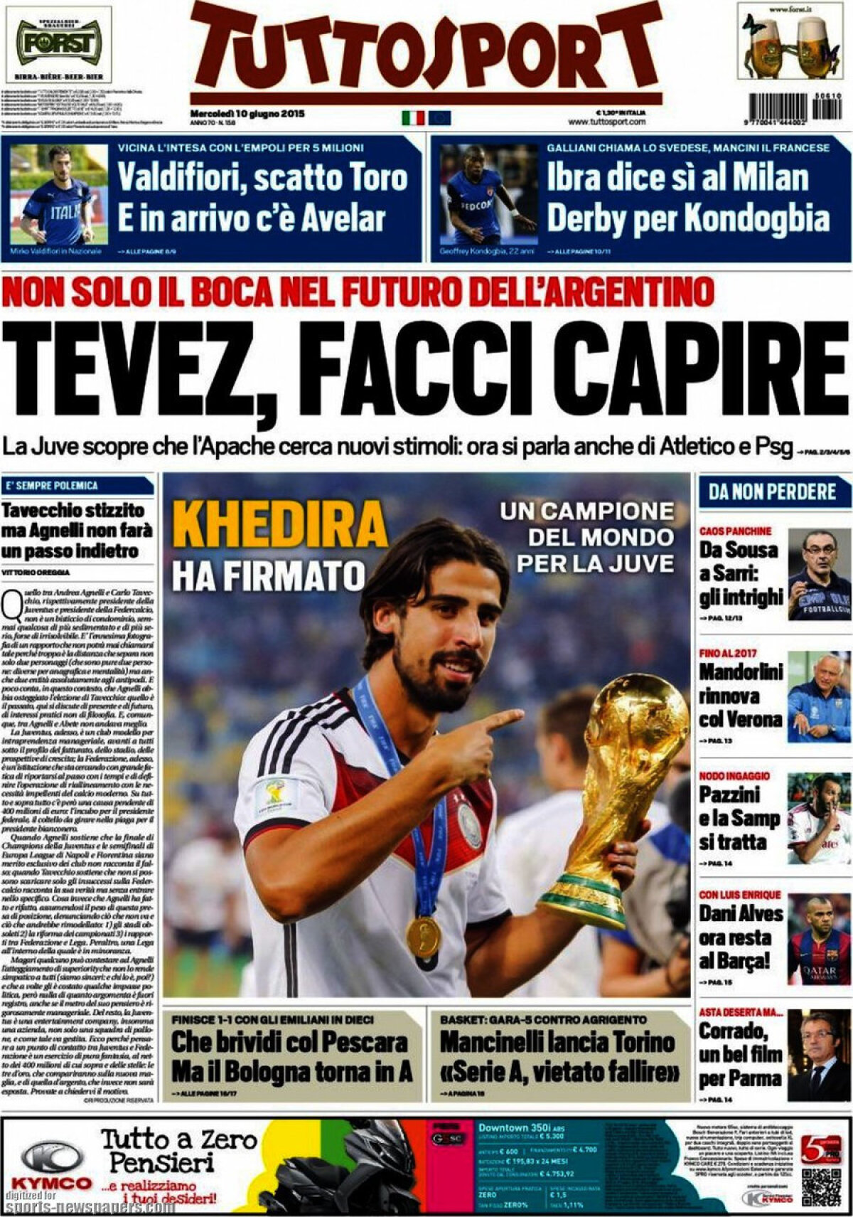 Ce scriu azi ziarele de sport din lume (10 iunie 2015)