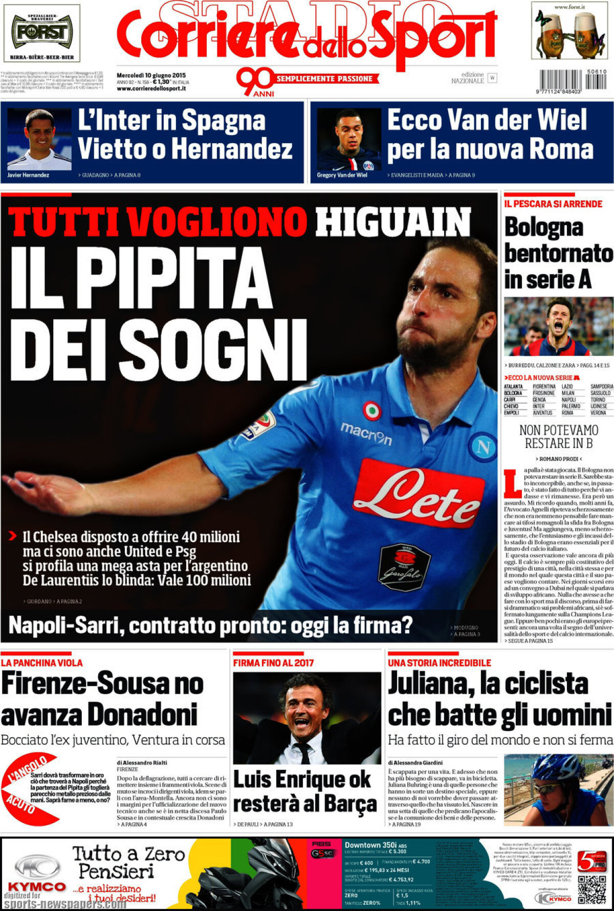 Ce scriu azi ziarele de sport din lume (10 iunie 2015)