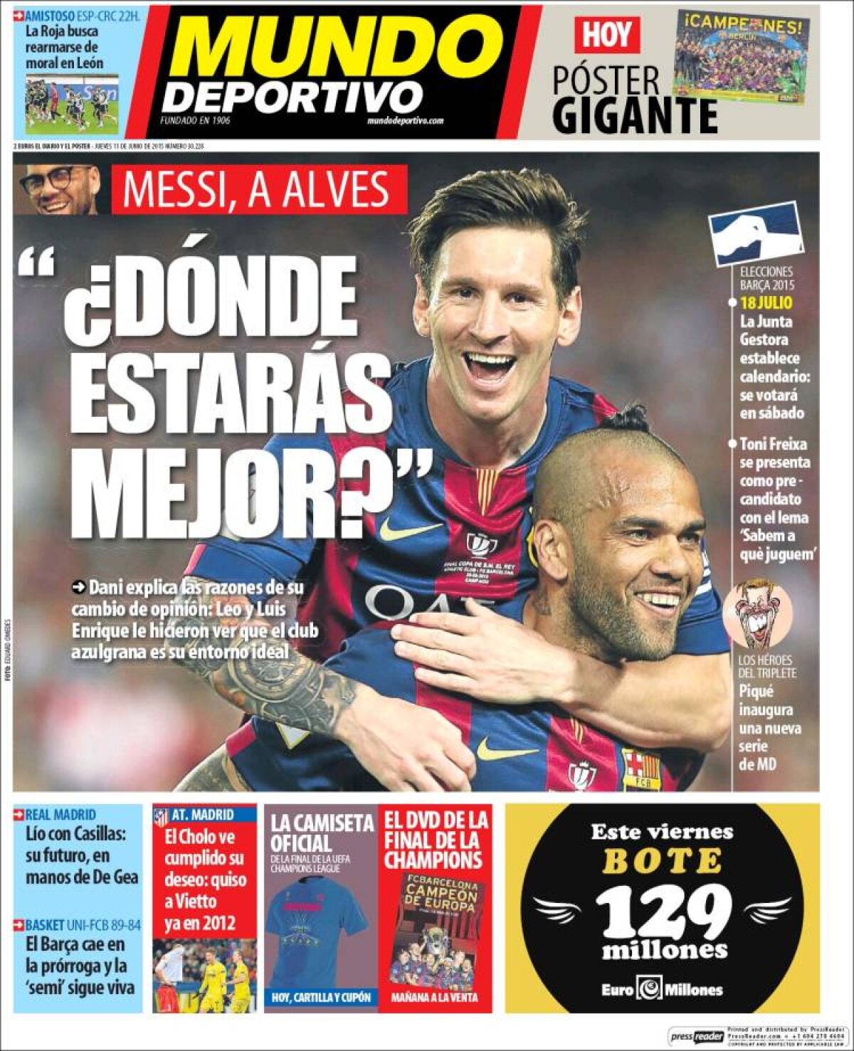 Ce scriu azi ziarele de sport din lume (11 iunie 2015)