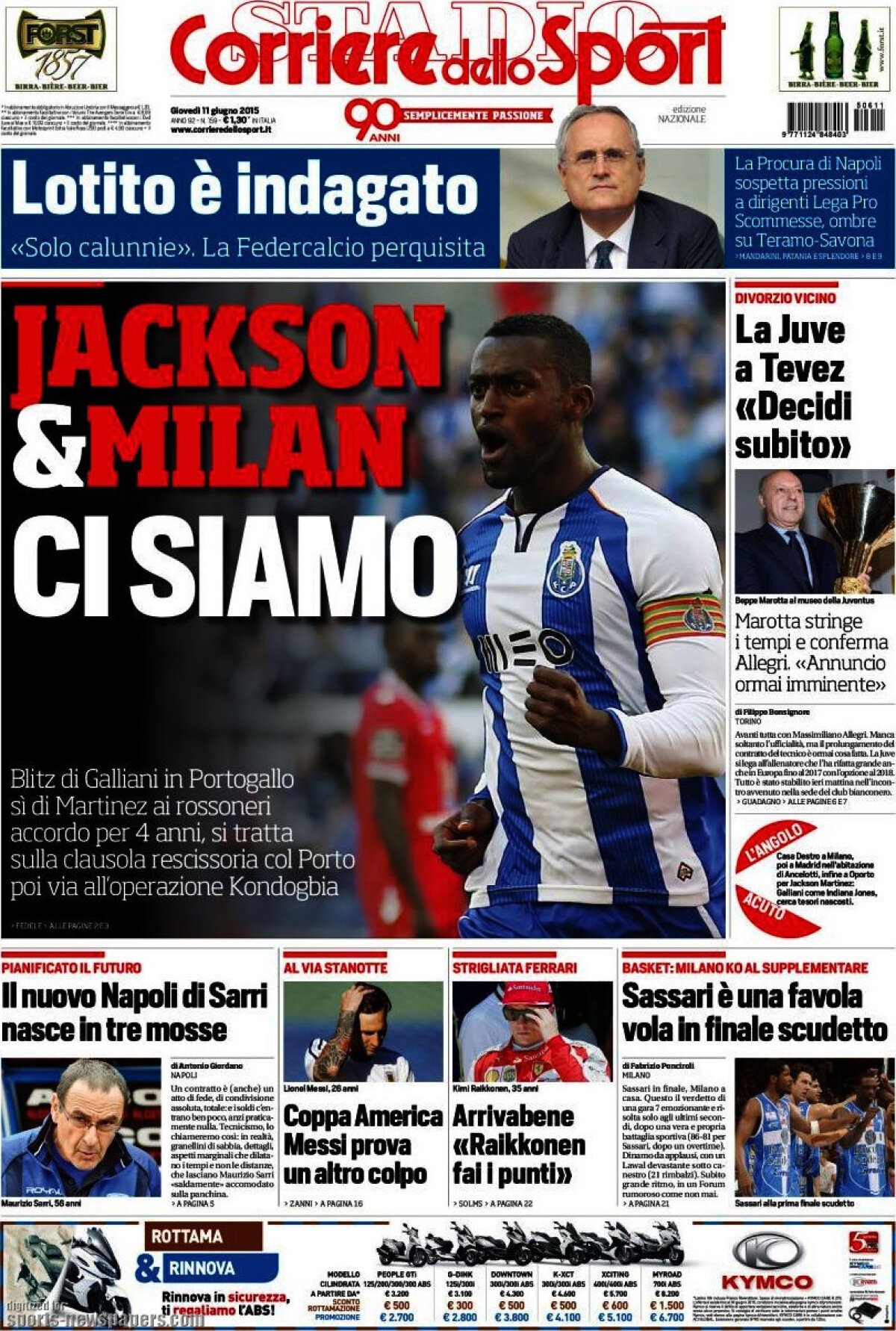 Ce scriu azi ziarele de sport din lume (11 iunie 2015)