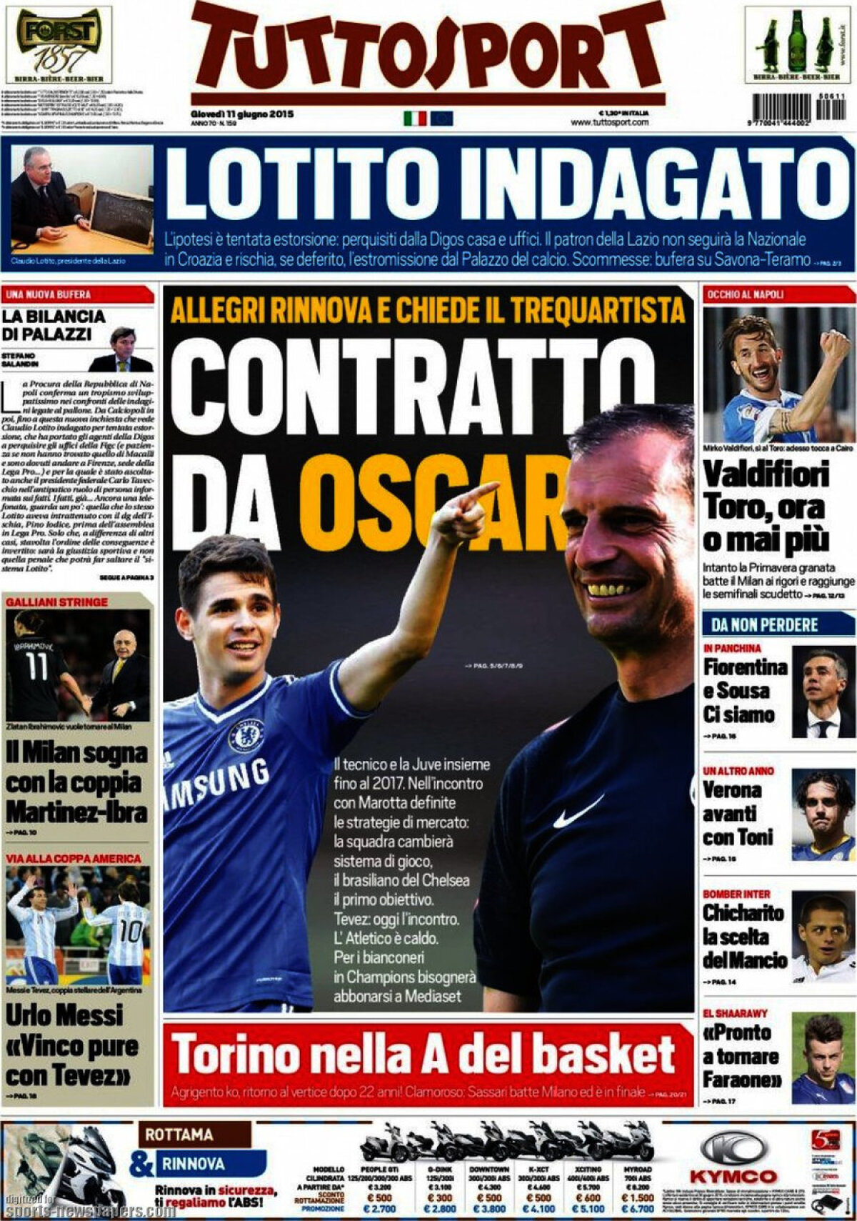 Ce scriu azi ziarele de sport din lume (11 iunie 2015)