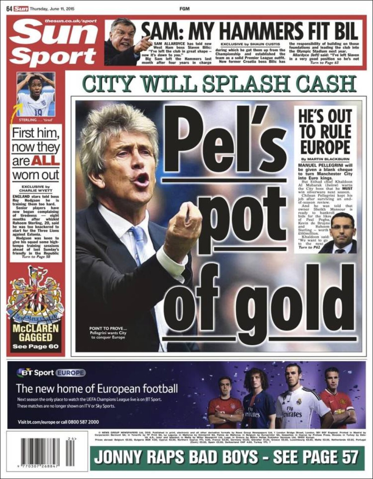 Ce scriu azi ziarele de sport din lume (11 iunie 2015)