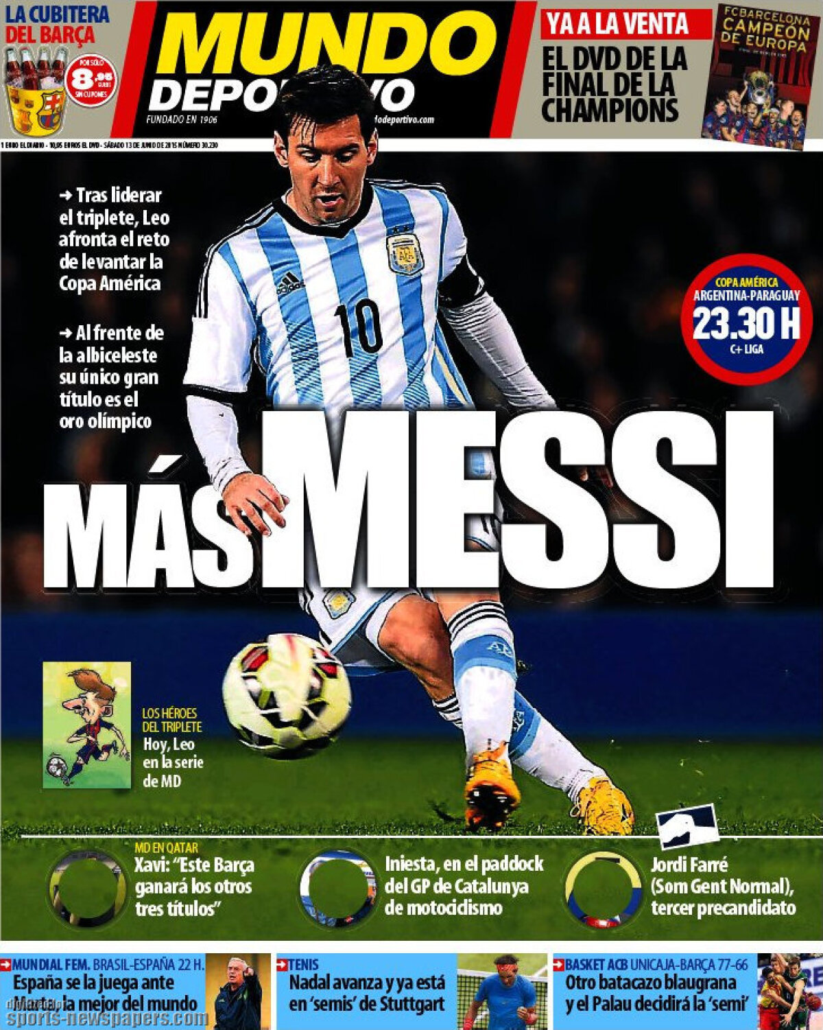 Ce scriu azi ziarele de sport din lume (13 iunie 2015)