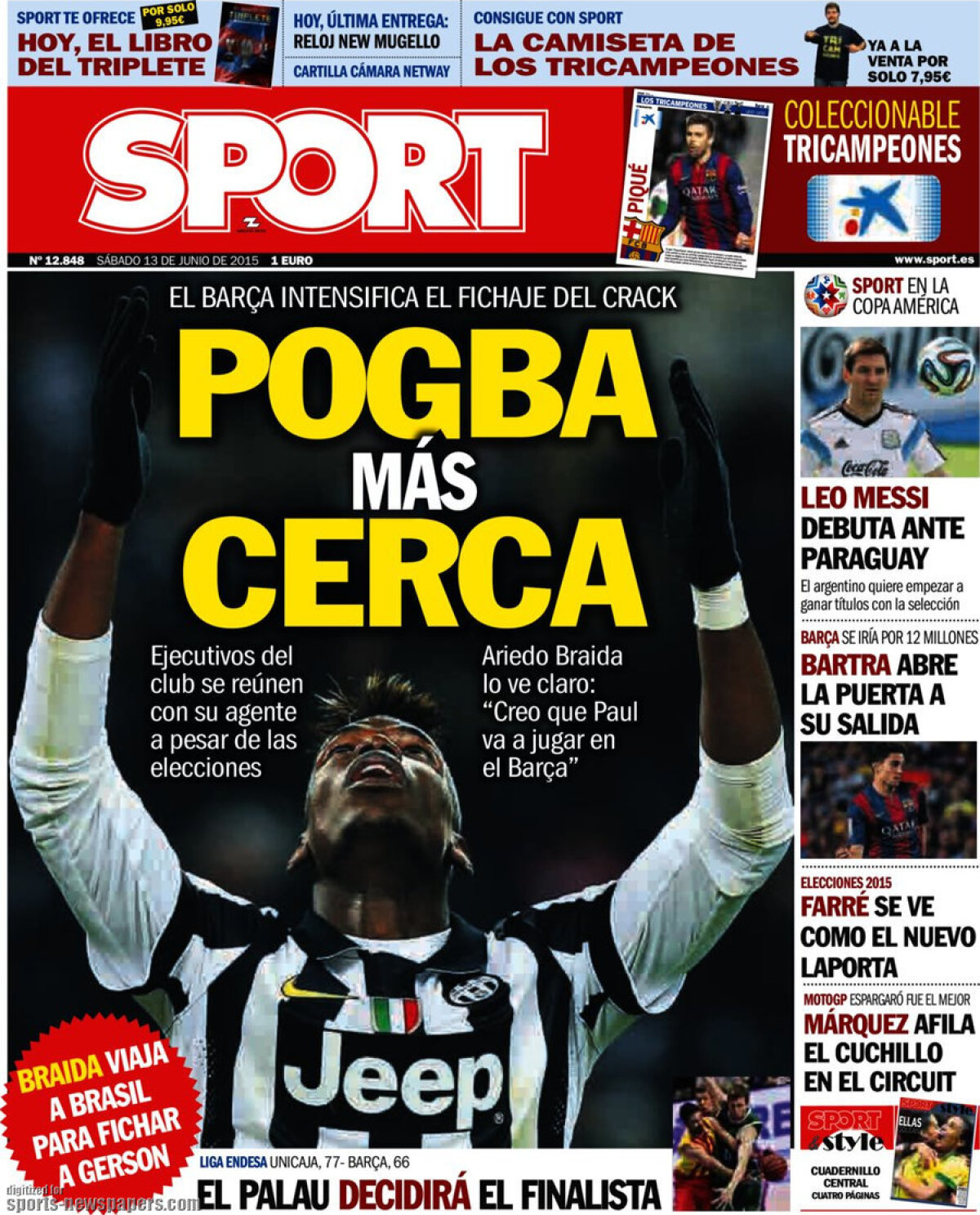 Ce scriu azi ziarele de sport din lume (13 iunie 2015)