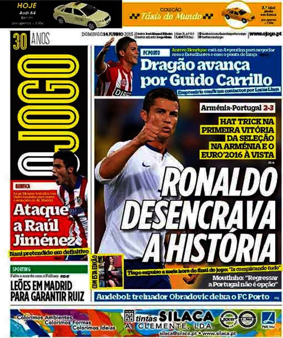 Ce scriu azi ziarele de sport din lume (14 iunie 2015)