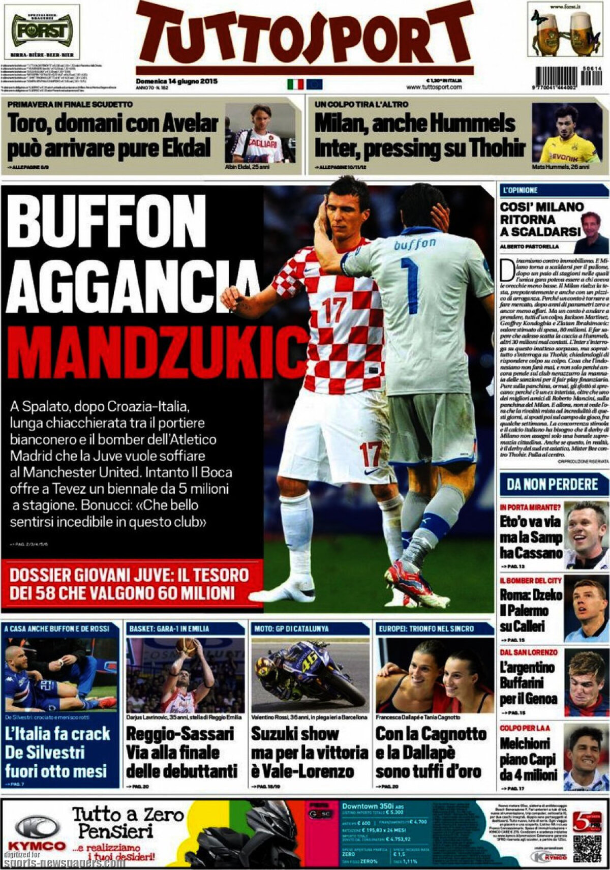 Ce scriu azi ziarele de sport din lume (14 iunie 2015)