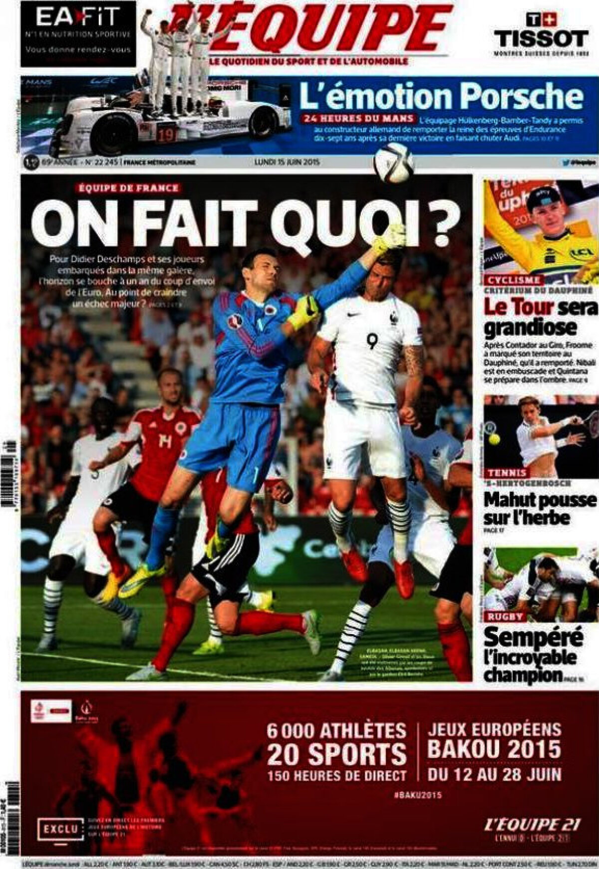 Ce scriu azi ziarele de sport din lume (15 iunie 2015)