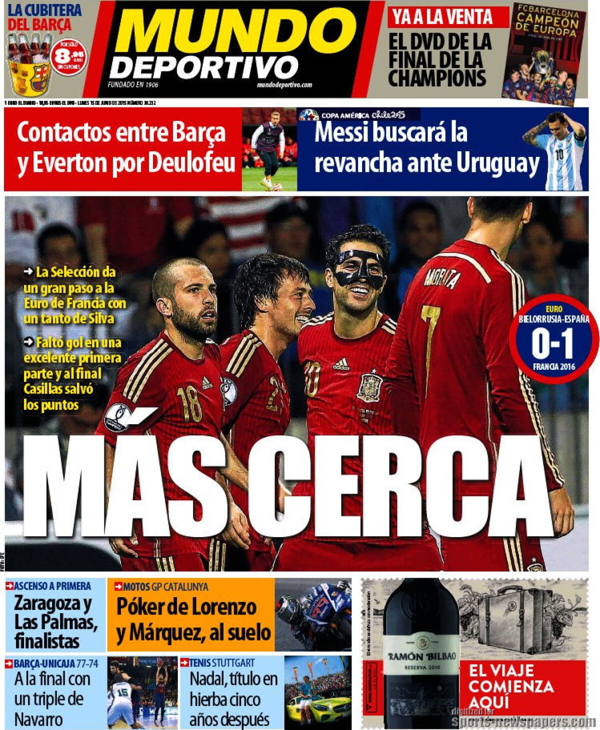 Ce scriu azi ziarele de sport din lume (15 iunie 2015)