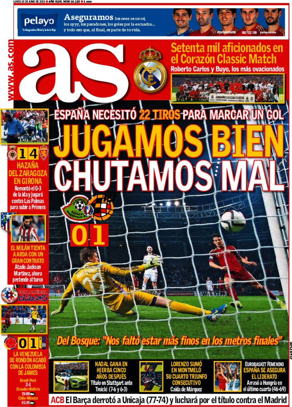 Ce scriu azi ziarele de sport din lume (15 iunie 2015)