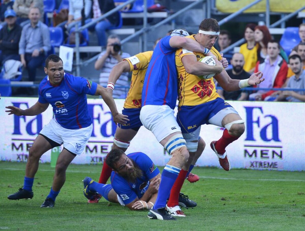 FOTO Instrucţie cu africanii! România a demolat Namibia în al doilea meci de la Rugby World Nations Cup