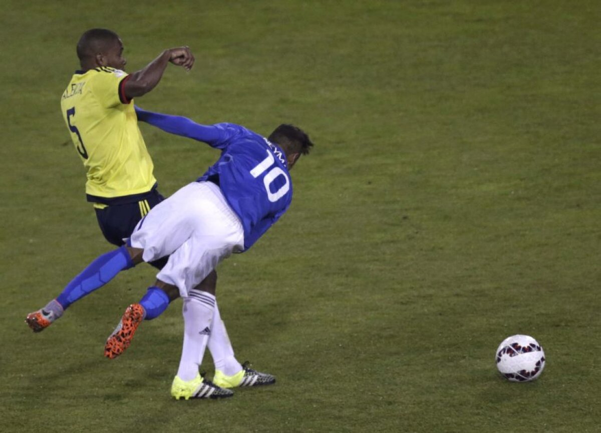 VIDEO și FOTO Continuă surprizele la Copa America » Columbia a învins Brazilia! Jucătorii și-a pierdut cumpătul, iar Neymar a fost eliminat