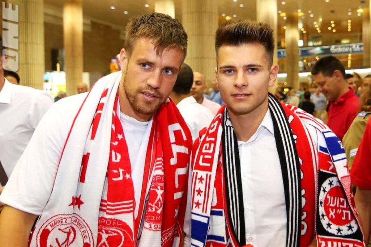 FOTO Pintilii și Bumba, primiți ca niște campioni de fanii lui Hapoel Tel Aviv