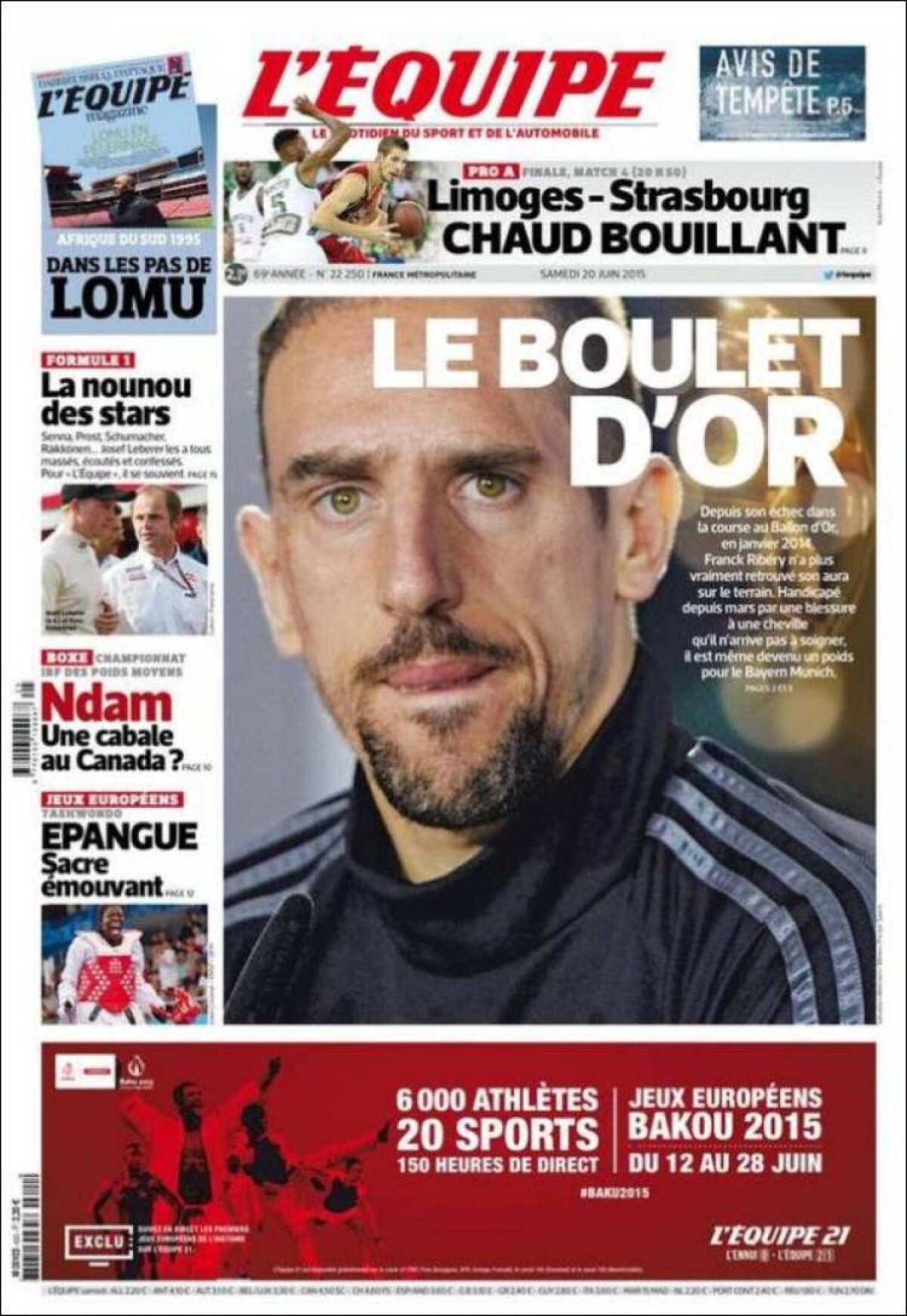 Ce scriu azi ziarele de sport din lume (20 iunie 2015)