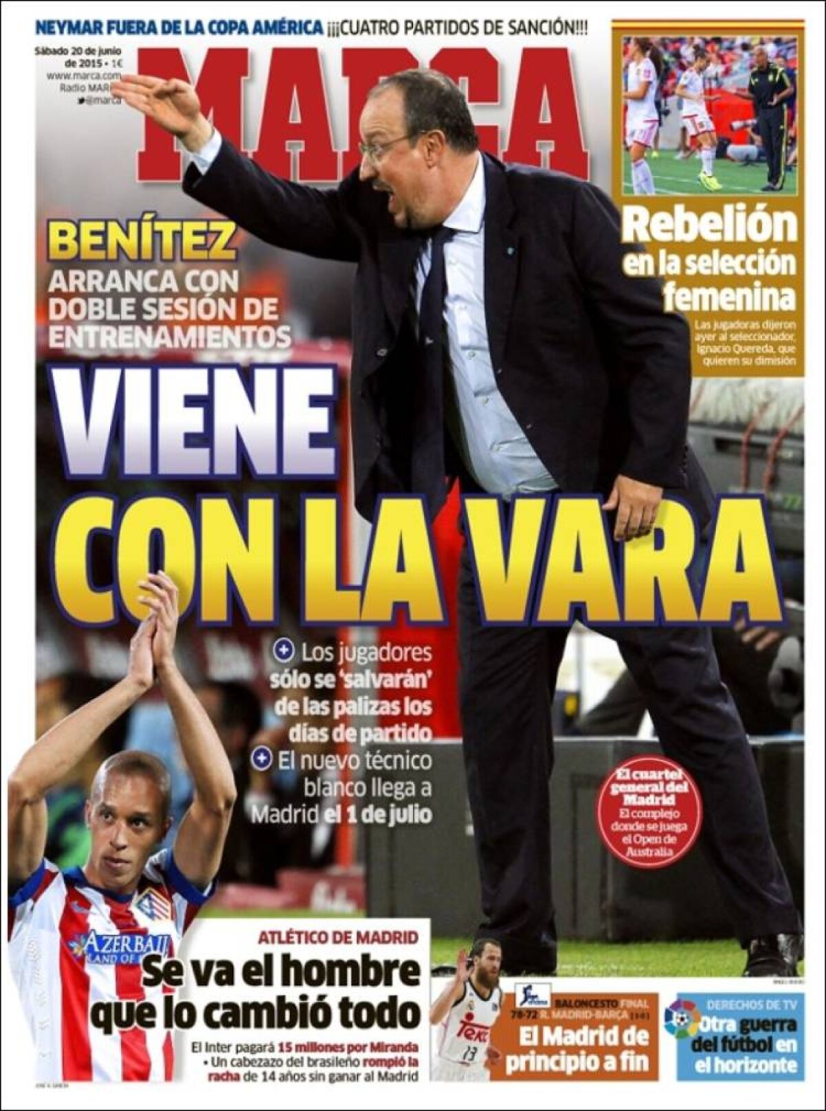 Ce scriu azi ziarele de sport din lume (20 iunie 2015)