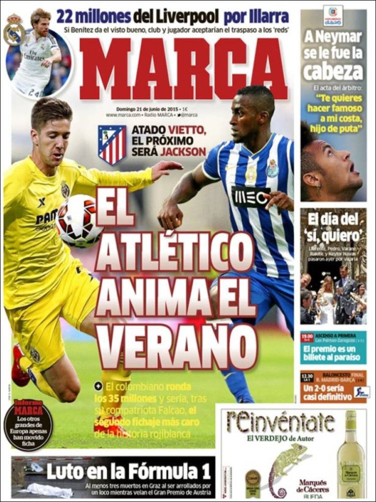 Ce scriu azi ziarele de sport din lume (21 iunie 2015)