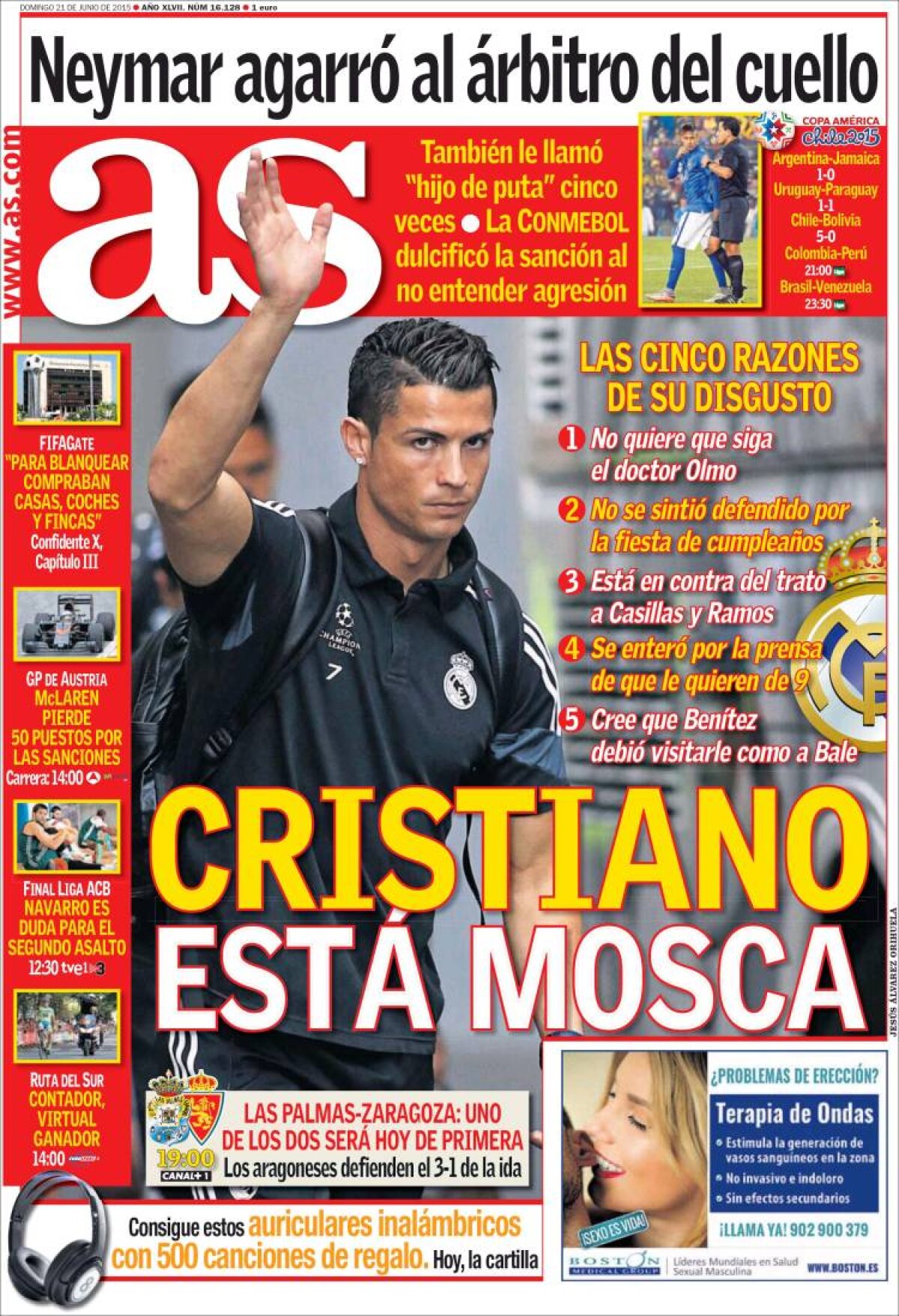 Ce scriu azi ziarele de sport din lume (21 iunie 2015)