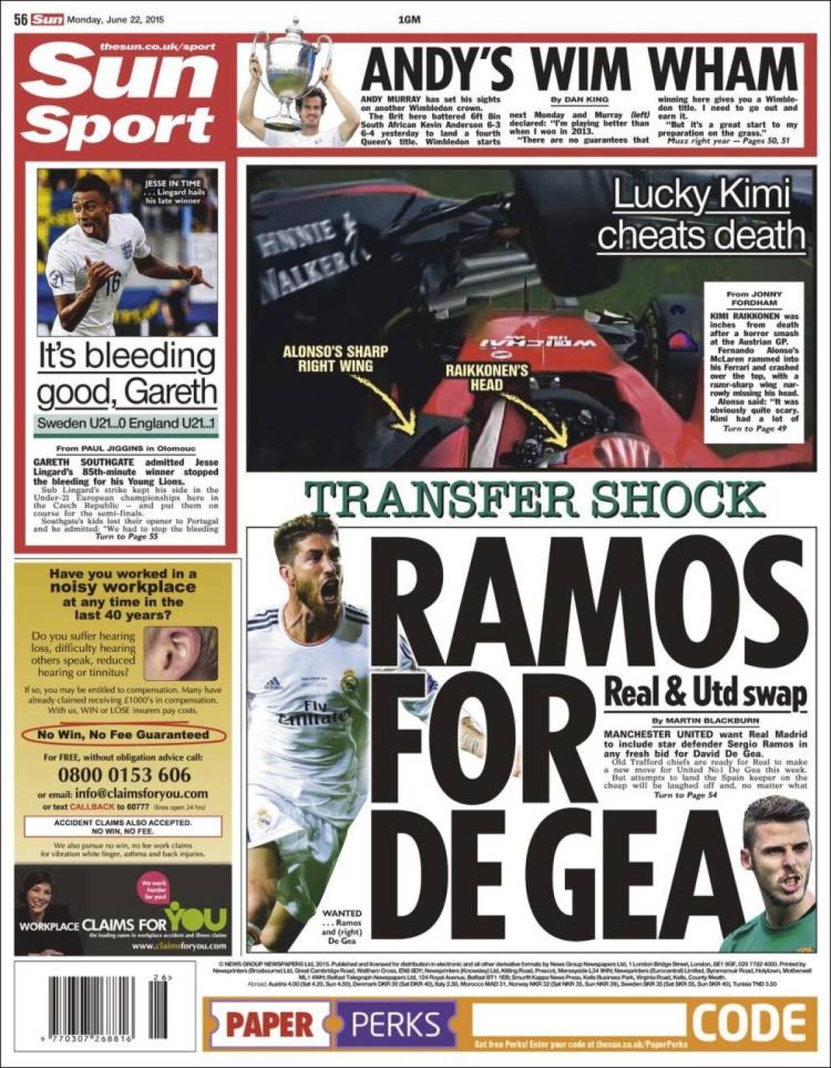 Ce scriu azi ziarele de sport din lume (22 iunie 2015)