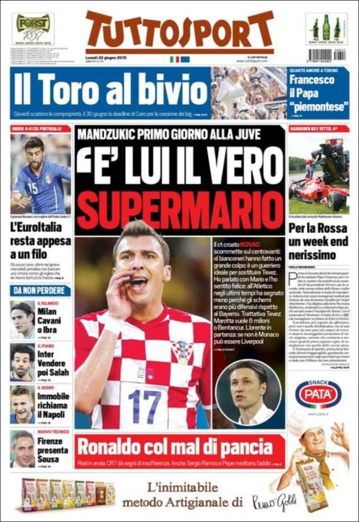 Ce scriu azi ziarele de sport din lume (22 iunie 2015)