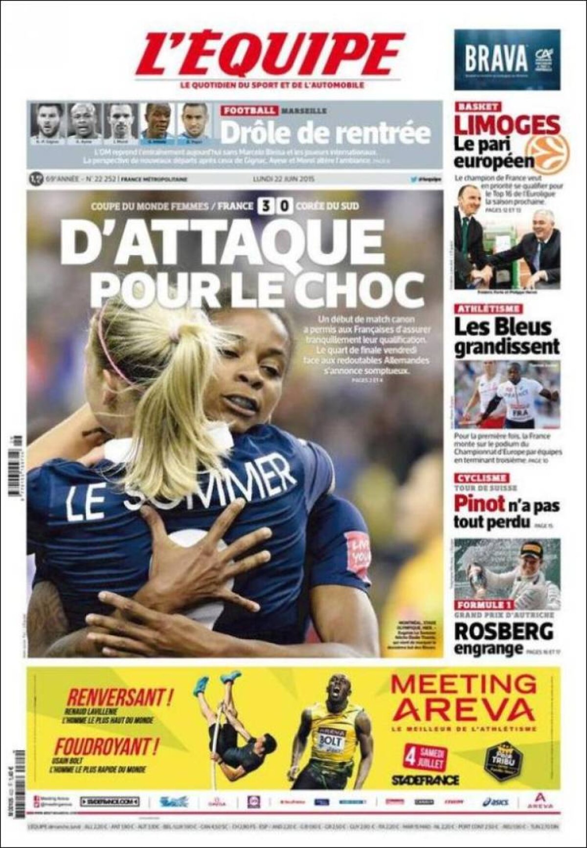 Ce scriu azi ziarele de sport din lume (22 iunie 2015)