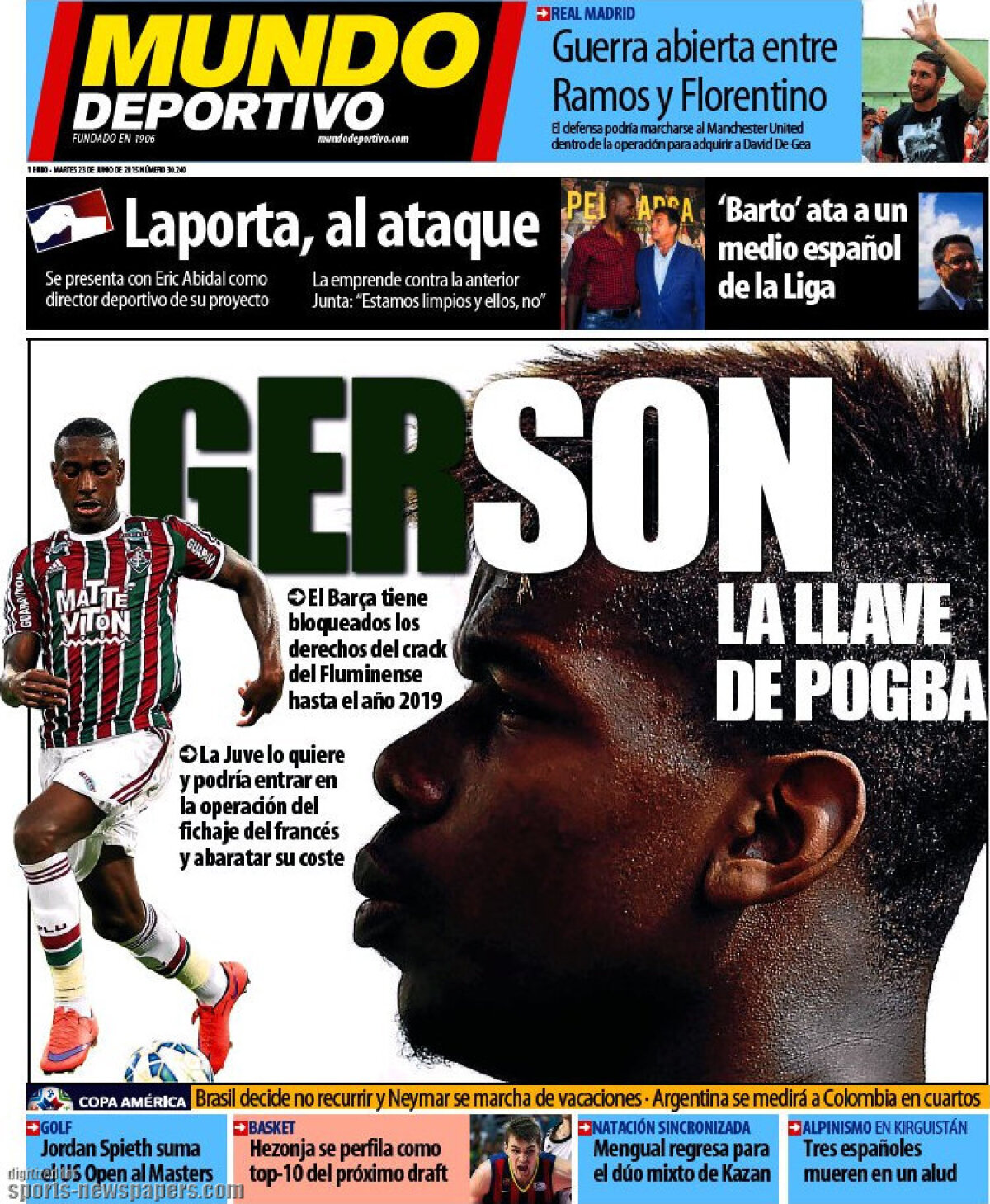 Ce scriu azi ziarele de sport din lume (23 iunie 2015)