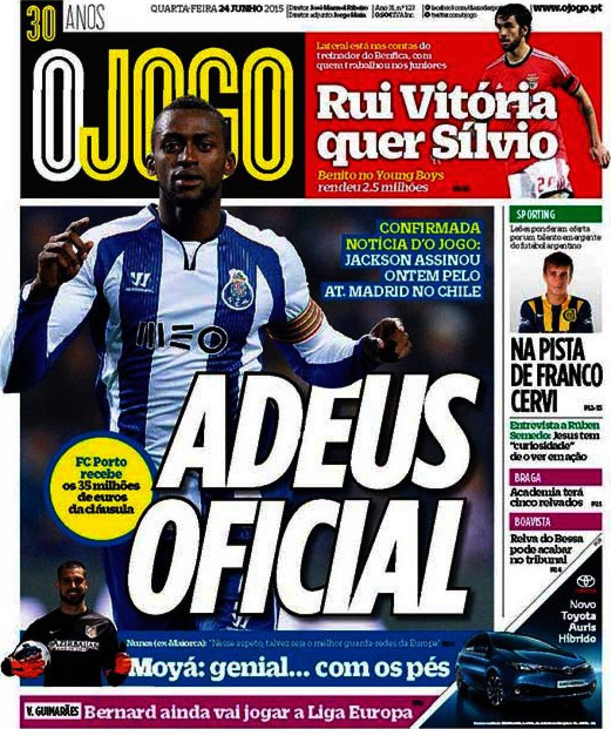 Ce scriu azi ziarele de sport din lume (24 iunie 2015)