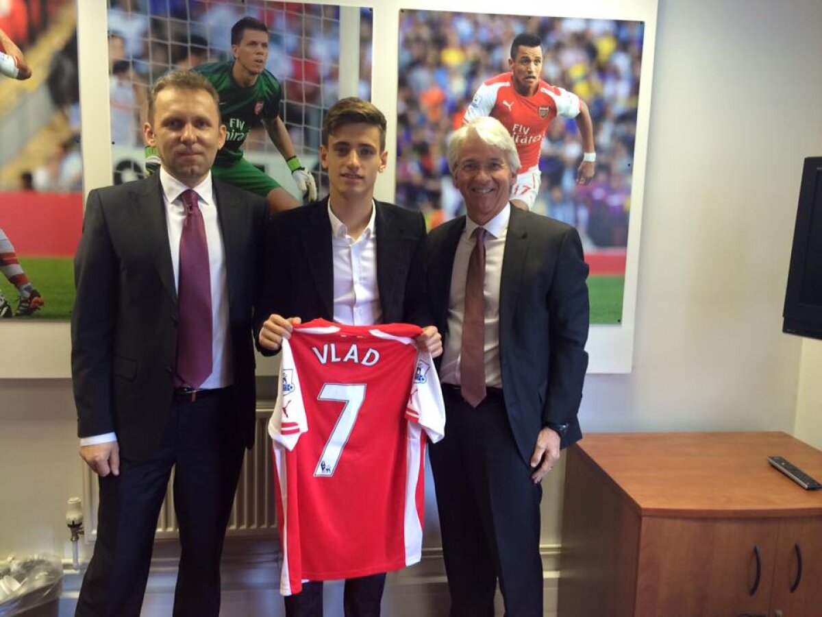 VIDEO și FOTO Premieră pentru fotbalul românesc! Primul jucător român care ajunge la Arsenal » A fost prezentat azi