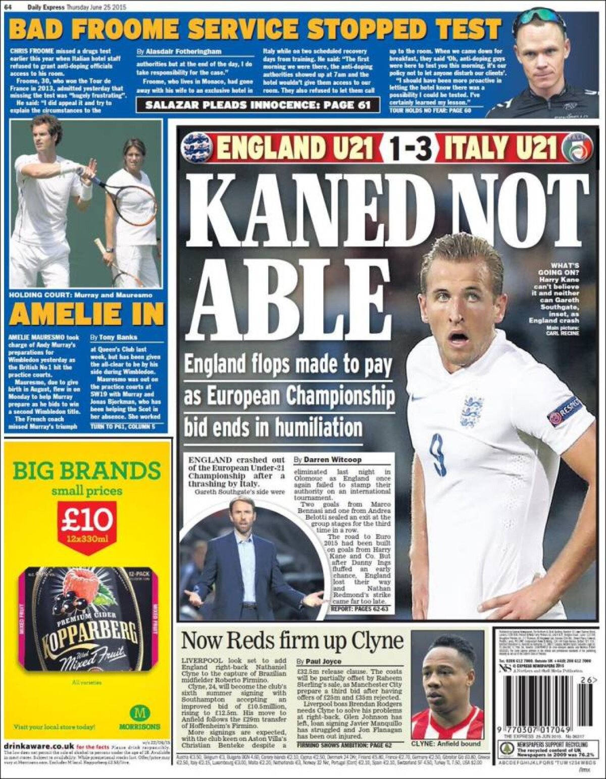 Ce scriu azi ziarele de sport din lume (25 iunie 2015)