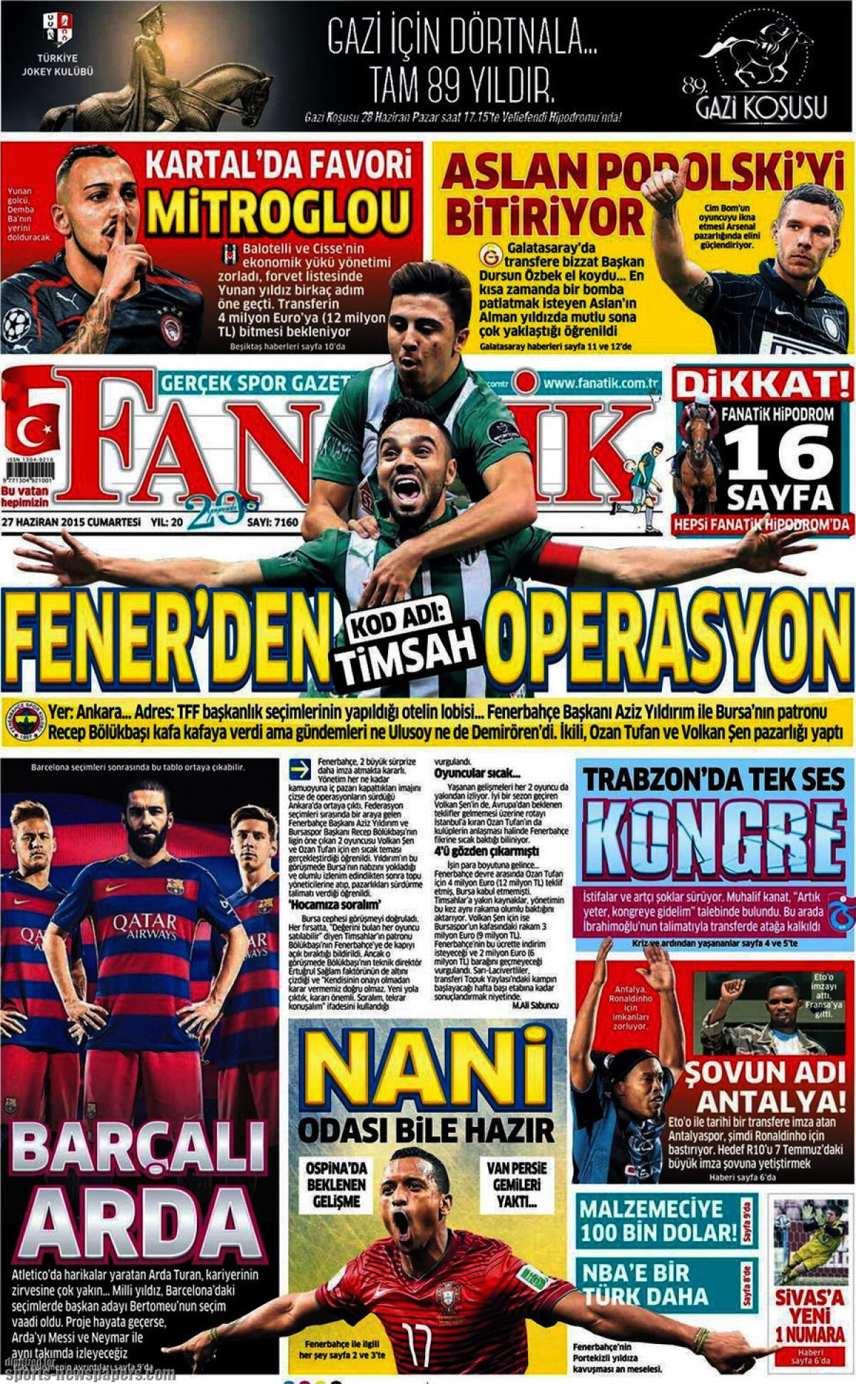 Ce scriu azi ziarele de sport din lume (27 iunie 2015)