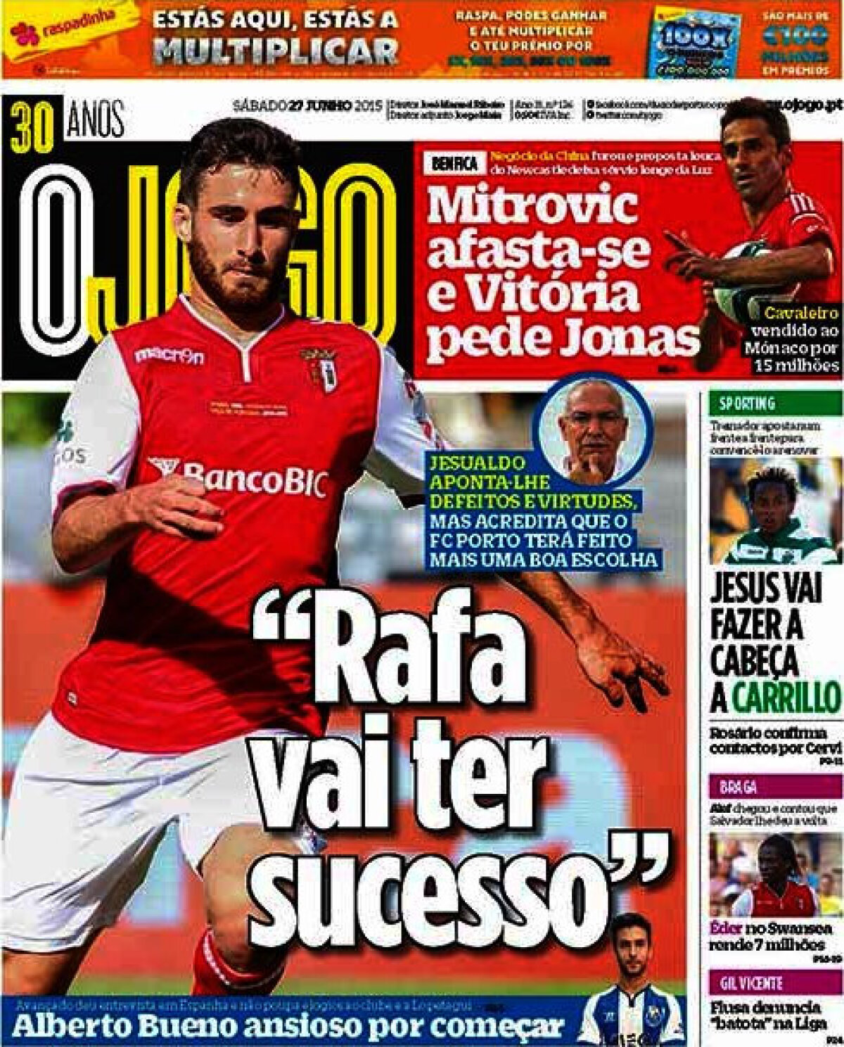 Ce scriu azi ziarele de sport din lume (27 iunie 2015)