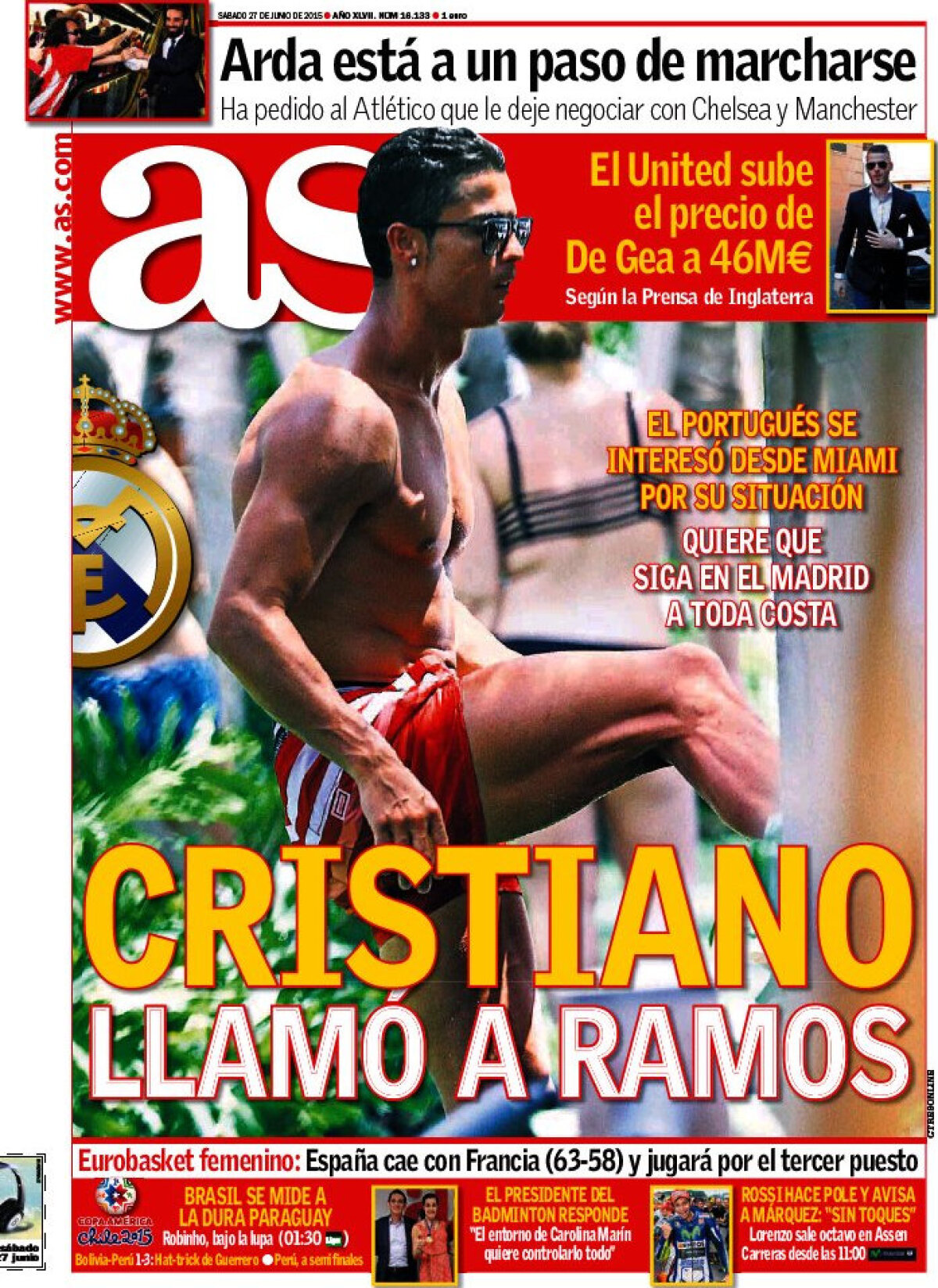 Ce scriu azi ziarele de sport din lume (27 iunie 2015)