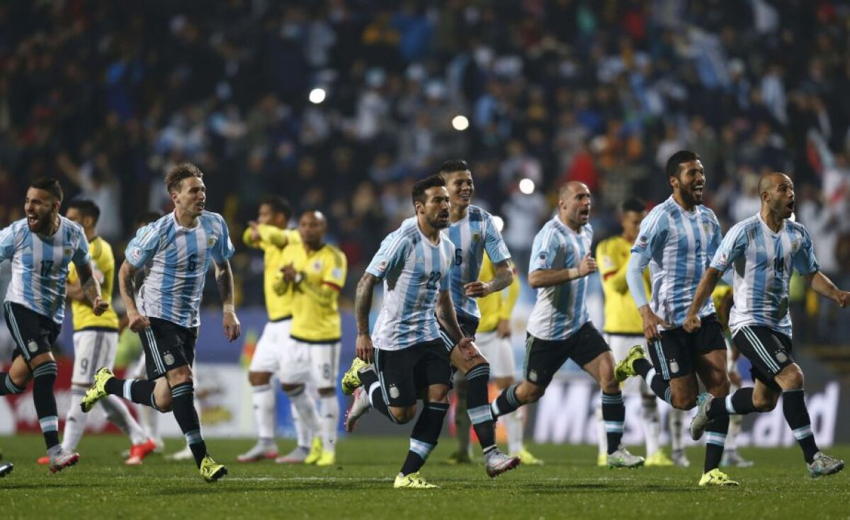FOTO și VIDEO Dramatism în sferturi la Copa America » Argentina a trecut de Columbia la penalty-uri