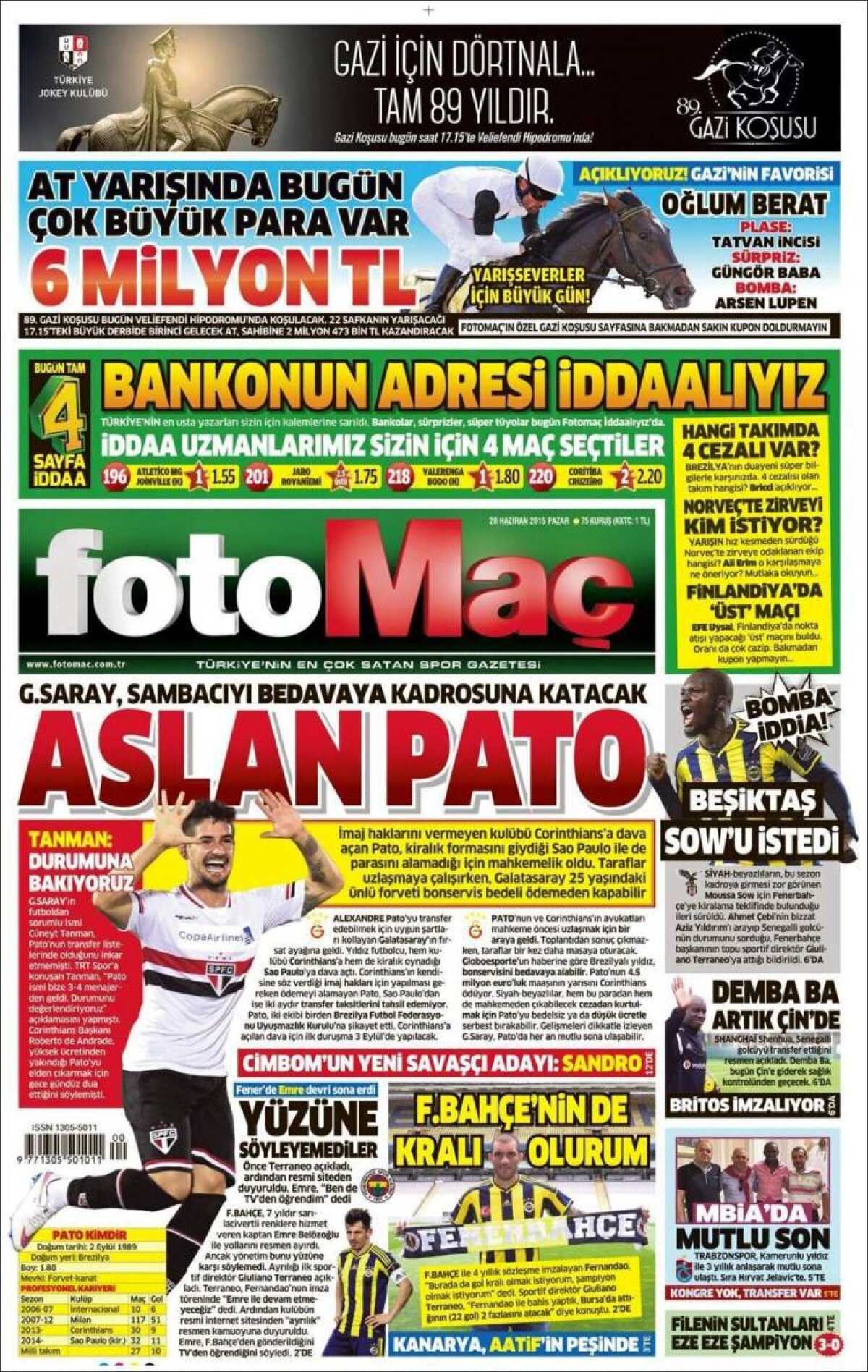 Ce scriu azi ziarele de sport din lume (28 iunie 2015)