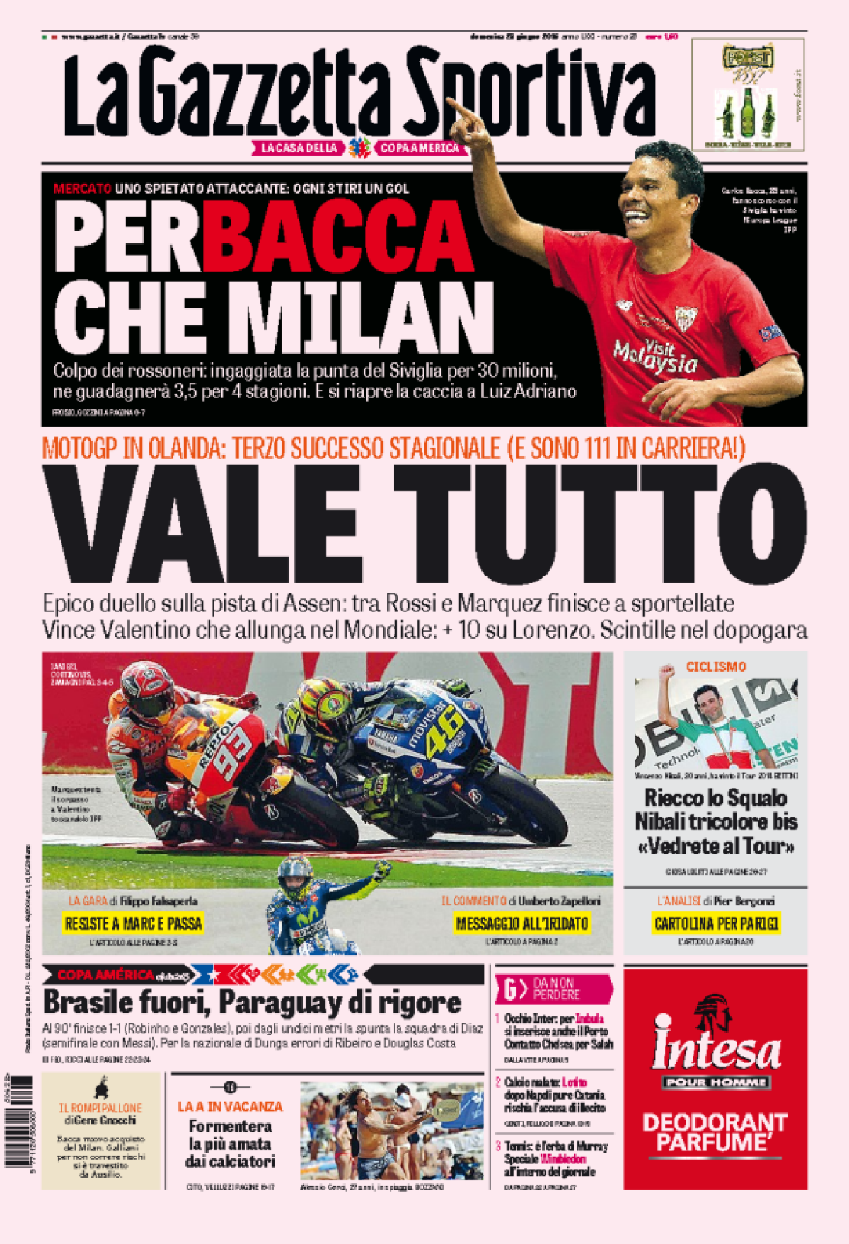 Ce scriu azi ziarele de sport din lume (28 iunie 2015)