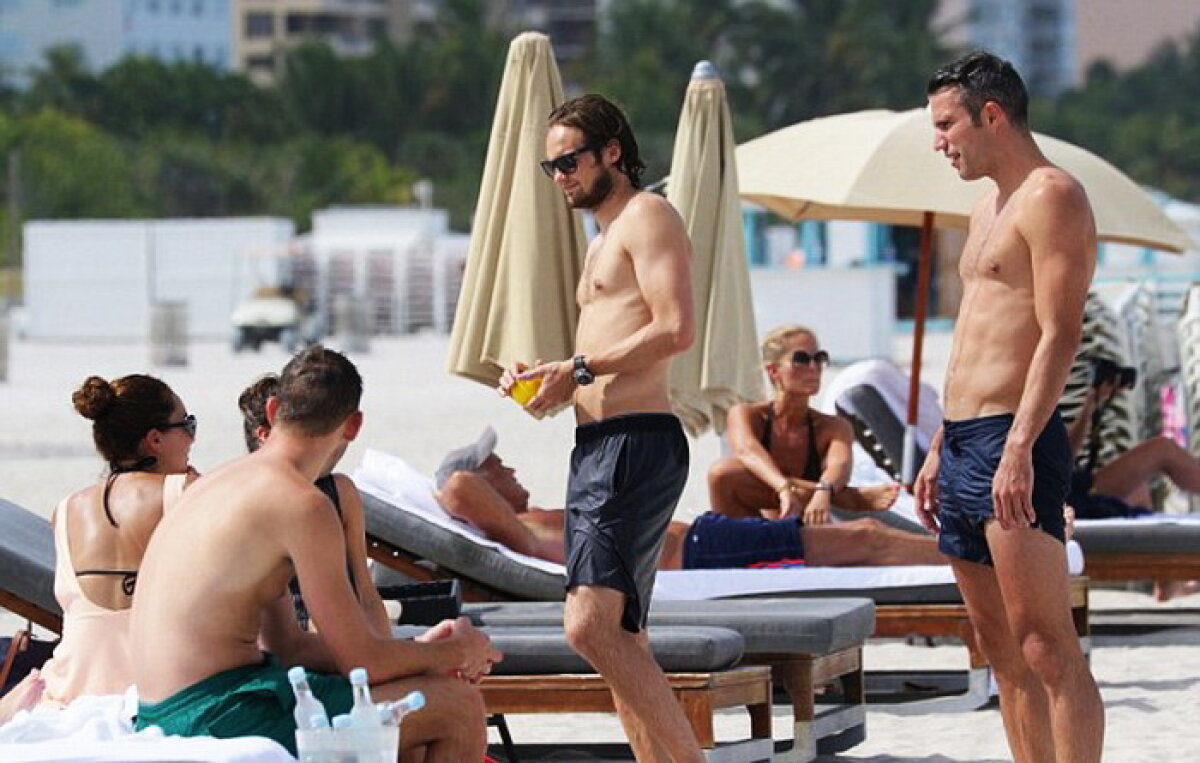 Robin van Persie se distrează de minune în Florida