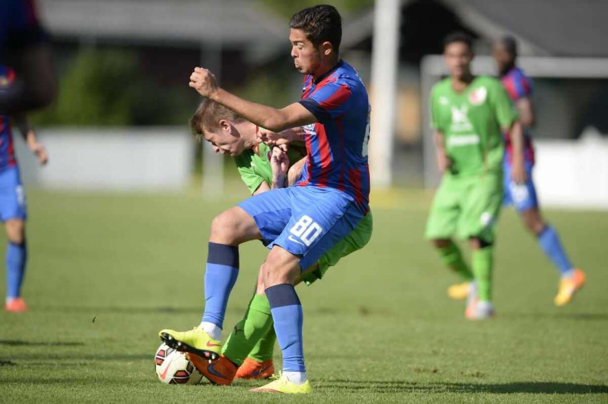 FOTO Noroc cu cel mai mic » Puștiul Mihalcea a strălucit într-un meci în care Steaua s-a chinuit rău cu Rubin Kazan