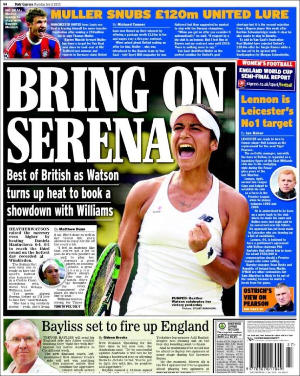 Ce scriu azi ziarele de sport din lume (2 iulie 2015)