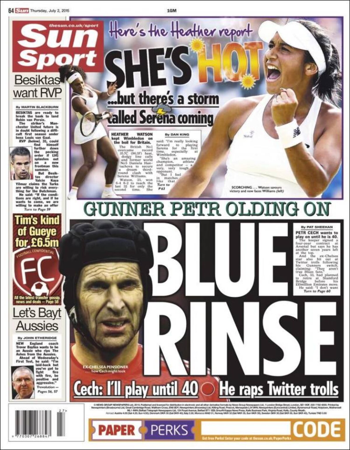 Ce scriu azi ziarele de sport din lume (2 iulie 2015)