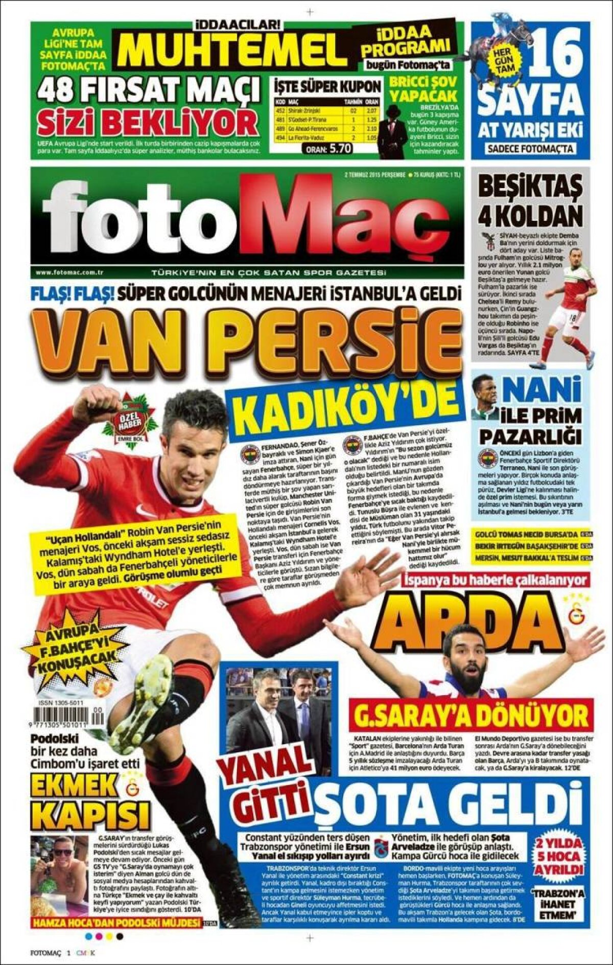 Ce scriu azi ziarele de sport din lume (2 iulie 2015)