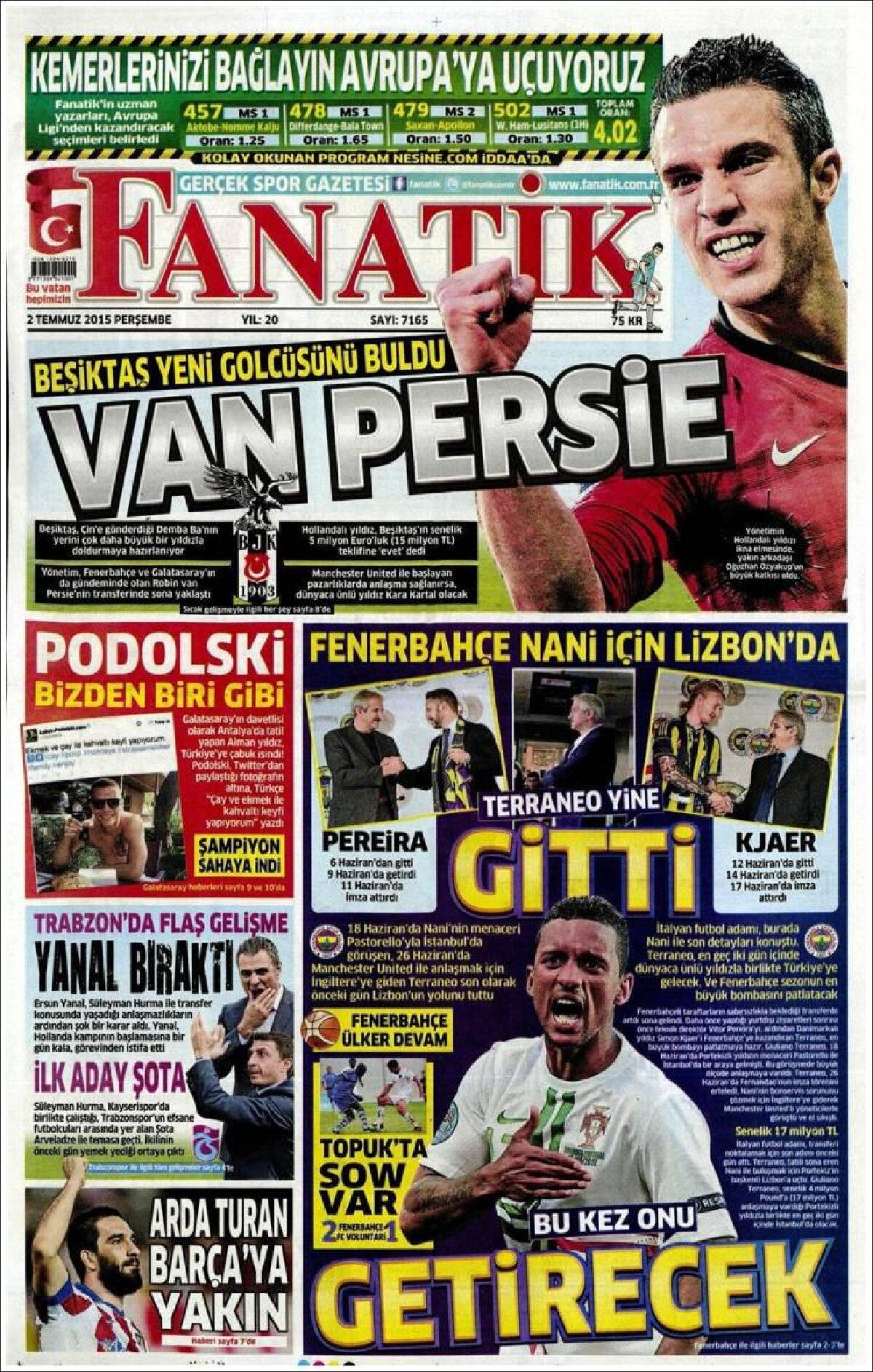 Ce scriu azi ziarele de sport din lume (2 iulie 2015)