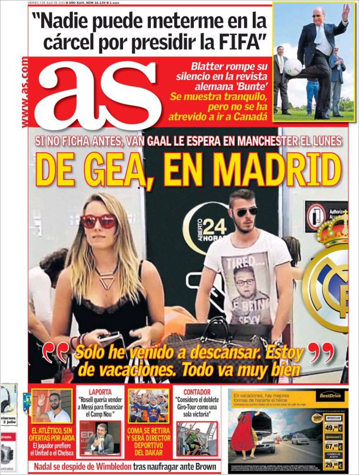 Ce scriu azi ziarele de sport din lume (3 iulie 2015)