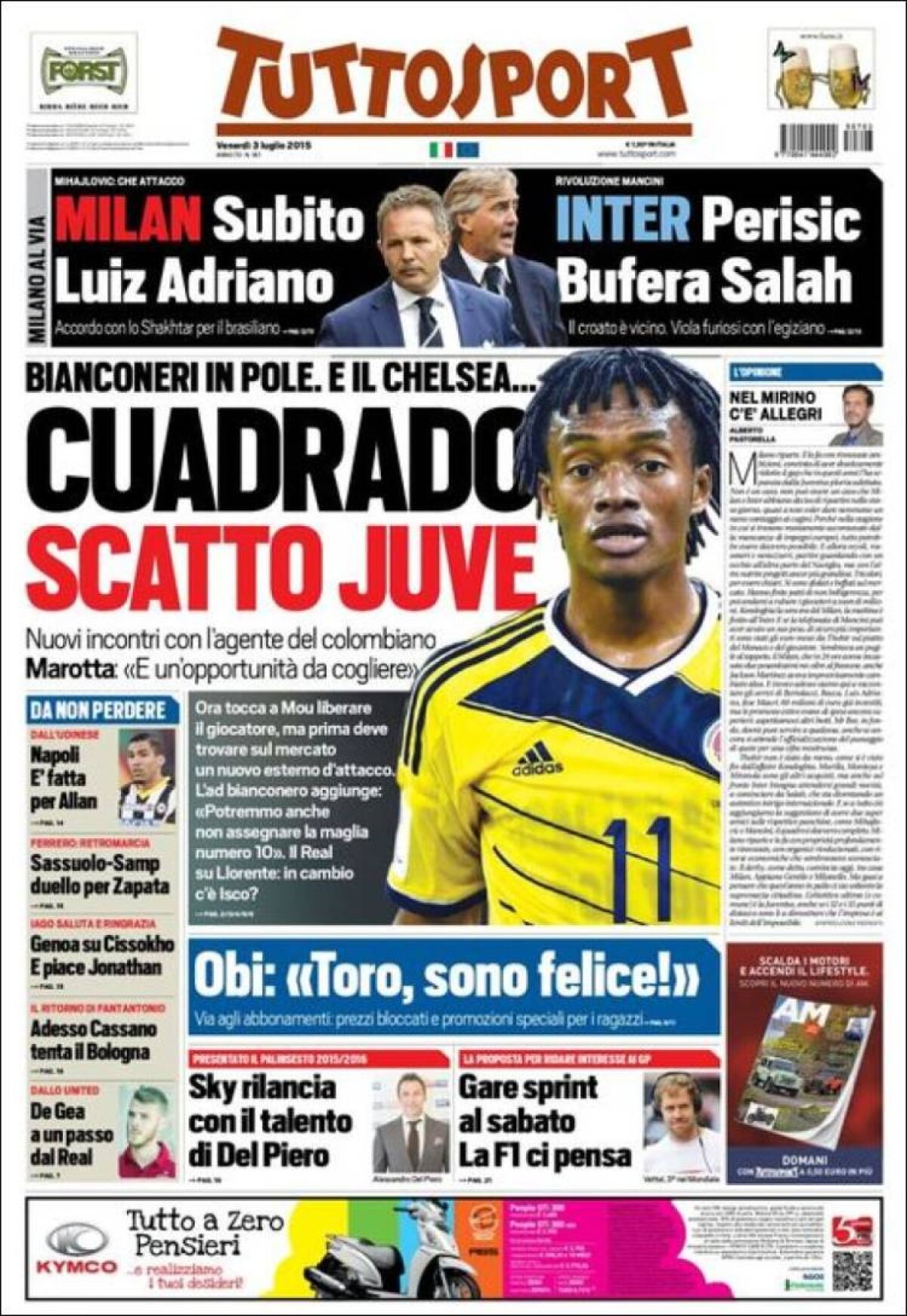 Ce scriu azi ziarele de sport din lume (3 iulie 2015)