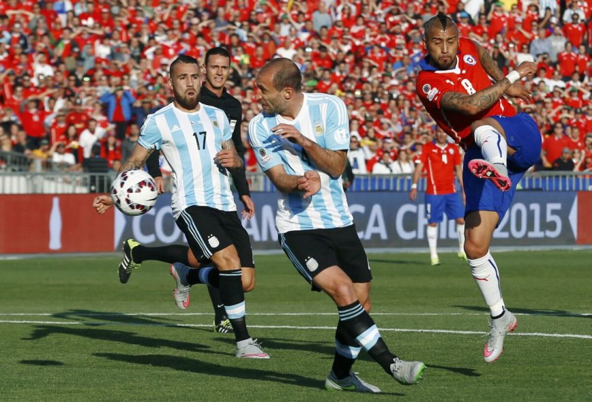 FOTO Chile a cîștigat Copa America în fața Argentinei, scor 4-1 » Higuain și Banega au ratat penalty-urile "pumelor"