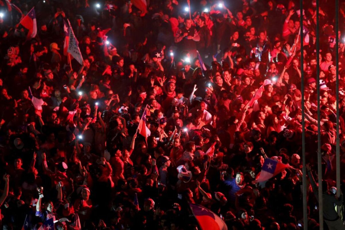 GALERIE FOTO Cum au sărbătorit chilienii cîștigarea în premieră a Copei America