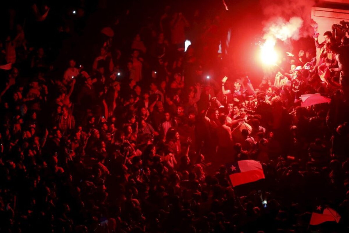 GALERIE FOTO Cum au sărbătorit chilienii cîștigarea în premieră a Copei America