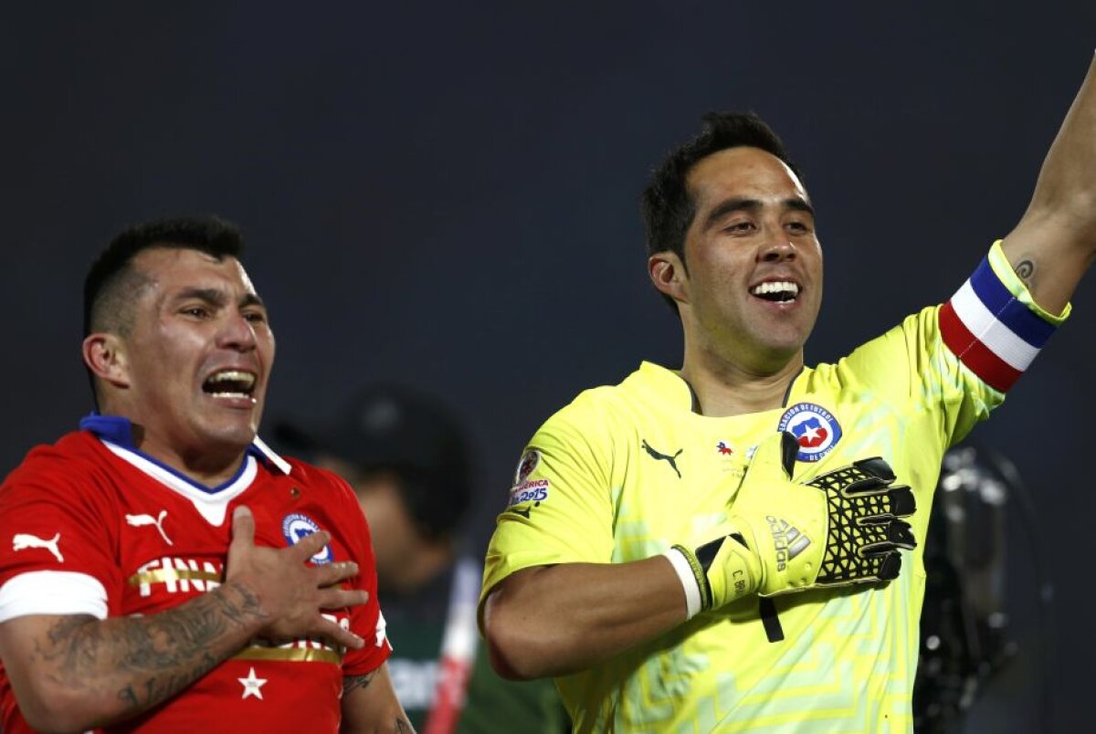 GALERIE FOTO Cum au sărbătorit chilienii cîștigarea în premieră a Copei America